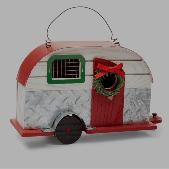 Holiday Lane Christmas Cheer Camper with Small Wreath on Door Decor Camping - Picture 1 of 5